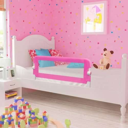 Sigurnosna ograda za dječji krevetić 102 x 42 cm ružičasta  Cijena