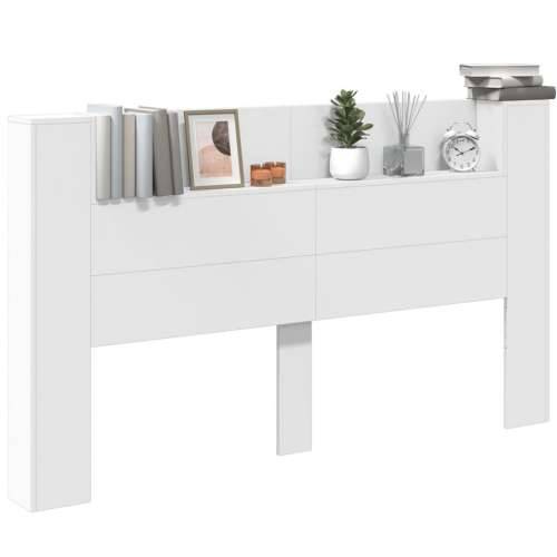 Ormarić za uzglavlje s LED svjetlima bijeli 180x16,5x103,5 cm - Bijela 180 x 16.5 x 103.5 cm 1 Cijena
