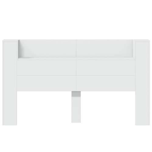 Ormarić za uzglavlje s LED svjetlima bijeli 180x16,5x103,5 cm - Bijela 180 x 16.5 x 103.5 cm 1 Cijena