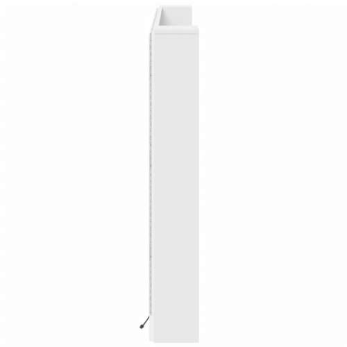 Ormarić za uzglavlje s LED svjetlima bijeli 180x16,5x103,5 cm - Bijela 180 x 16.5 x 103.5 cm 1 Cijena