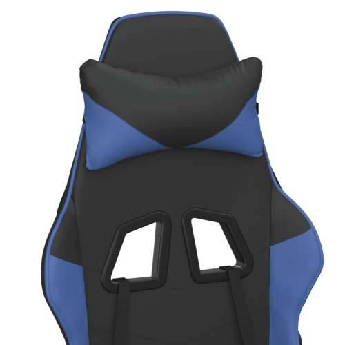 Masažna igraća stolica crno-plava od umjetne kože Cijena