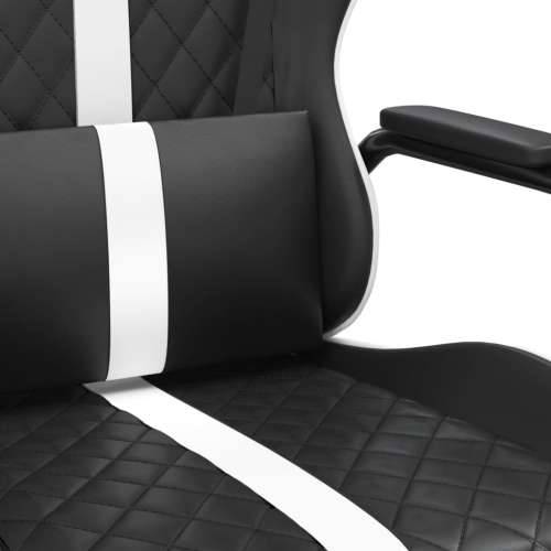 Igraća stolica od umjetne kože crno-bijela Cijena