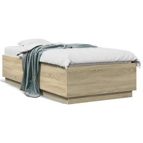 Okvir za krevet boja hrasta 90 x 190 cm od konstruiranog drva - sonoma hrast 90 x 190 cm Cijena