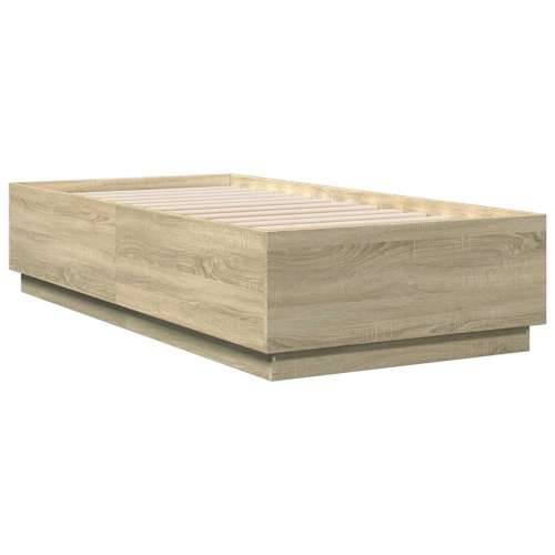 Okvir za krevet boja hrasta 90 x 190 cm od konstruiranog drva - sonoma hrast 90 x 190 cm Cijena