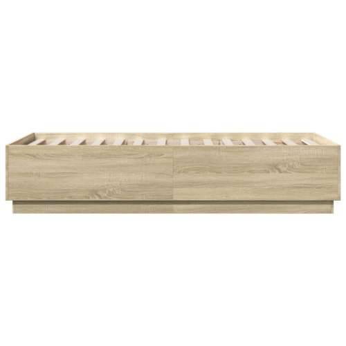 Okvir za krevet boja hrasta 90 x 190 cm od konstruiranog drva - sonoma hrast 90 x 190 cm Cijena