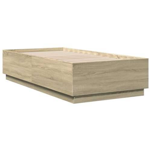 Okvir za krevet boja hrasta 90 x 190 cm od konstruiranog drva - sonoma hrast 90 x 190 cm Cijena