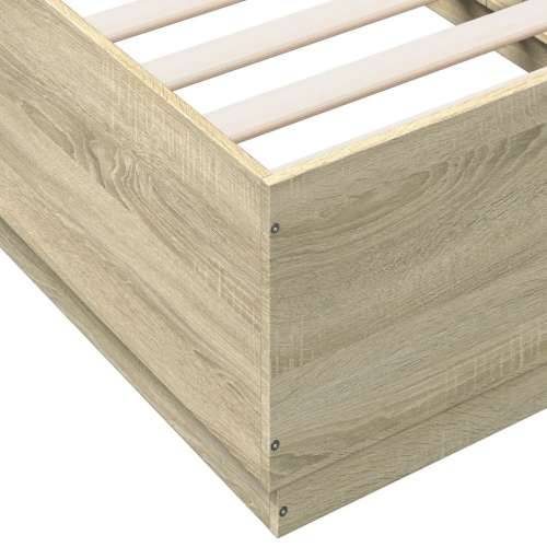 Okvir za krevet boja hrasta 90 x 190 cm od konstruiranog drva - sonoma hrast 90 x 190 cm Cijena