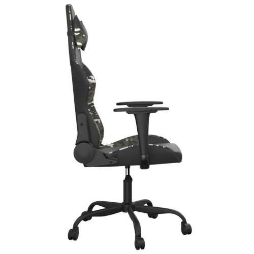 Masažna igraća stolica crno-maskirna od umjetne kože Cijena