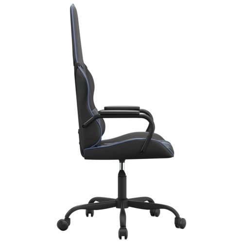 Masažna igraća stolica plavo-crna od umjetne kože Cijena