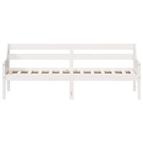 Dnevni krevet bez madraca bijeli 90 x 200 cm masivna borovina - Bijela 90 x 200 cm Cijena