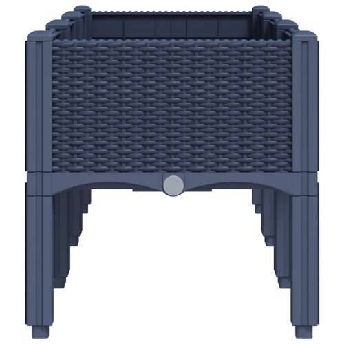 Vrtna sadilica s nogama plava siva 120 x 40 x 42 cm PP - Plavo-siva 120 x 40 x 42 cm 1 Cijena