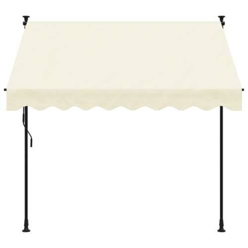 Tenda na uvlačenje krem 200 x 150 cm od tkanine i čelika - Krema 200 x 150 cm 1 Cijena