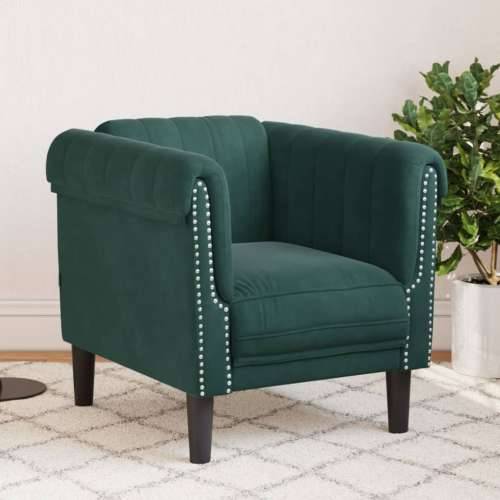 Fotelja tamnozelena baršunasta - Tamnozelena Sofa Cijena
