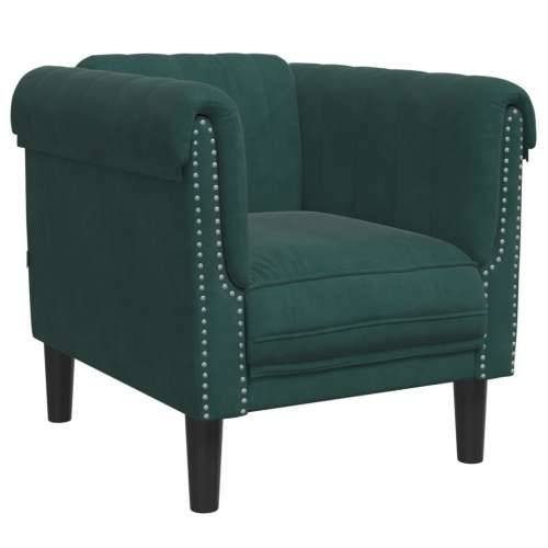 Fotelja tamnozelena baršunasta - Tamnozelena Sofa Cijena