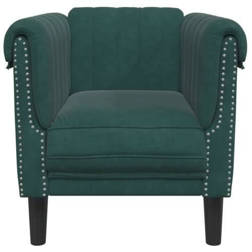 Fotelja tamnozelena baršunasta - Tamnozelena Sofa Cijena
