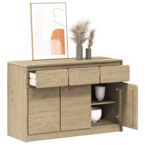 Komoda SAUDA boja hrasta 114 x 43 x 75,5 cm od masivne borovine Cijena