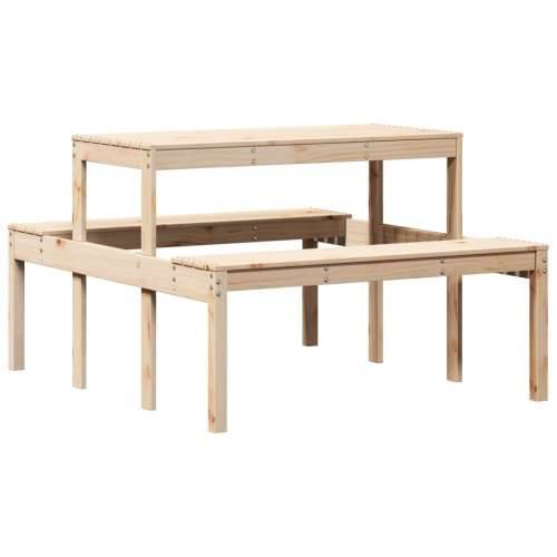 Stol za piknik 110 x 134 x 75 cm od masivne borovine - Prirodna boja bora 110 x 134 x 75cm 1 Cijena