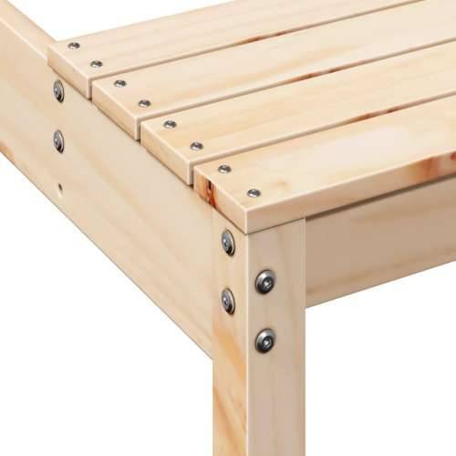 Stol za piknik 110 x 134 x 75 cm od masivne borovine - Prirodna boja bora 110 x 134 x 75cm 1 Cijena