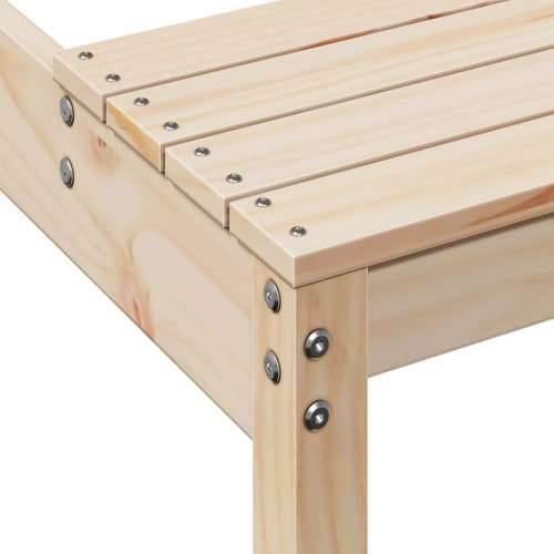 Stol za piknik 160 x 134 x 75 cm od masivne borovine - Prirodna boja bora 160 x 134 x 75 cm 1 Cijena
