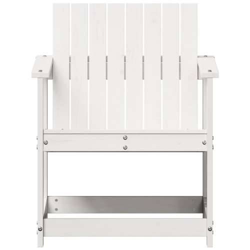 Vrtna stolica bijela 62 x 56 x 77 cm od masivne borovine - Bijela boja bora 1 Cijena