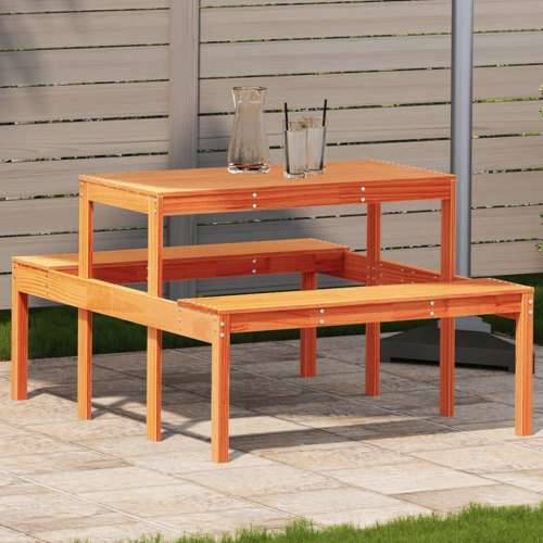 Stol za piknik voštano smeđi 110 x 134 x 75 cm masivna borovina - Voštano smeđa 110 x 134 x 75cm 1 Cijena