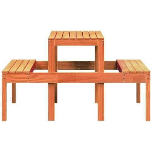 Stol za piknik voštano smeđi 110 x 134 x 75 cm masivna borovina - Voštano smeđa 110 x 134 x 75cm 1 Cijena