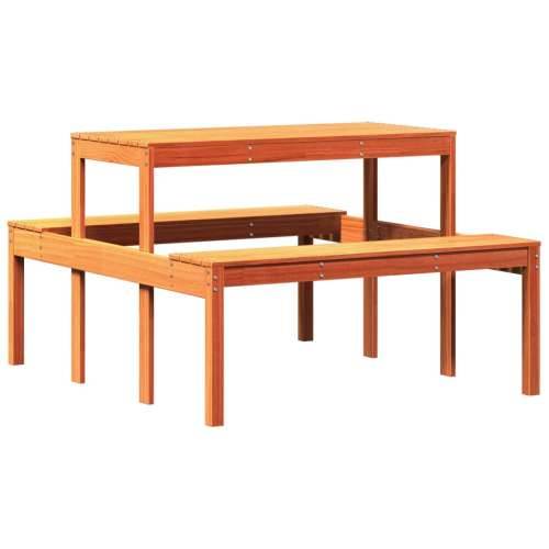 Stol za piknik voštano smeđi 110 x 134 x 75 cm masivna borovina - Voštano smeđa 110 x 134 x 75cm 1 Cijena