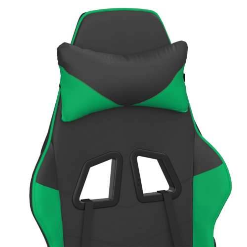 Igraća stolica crno-zelena od umjetne kože Cijena