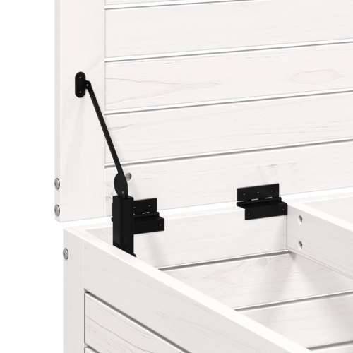 Vrtni tabure bijeli 62 x 63,5 x 32 cm od masivne borovine - Bijela borovina 1 Niski tabure sa spremištem Cijena