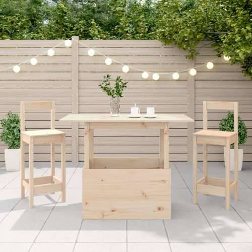 Vrtni stol 100 x 50 x 75 cm od masivne borovine - Netretirana borovina 1 Vrtni stol Cijena