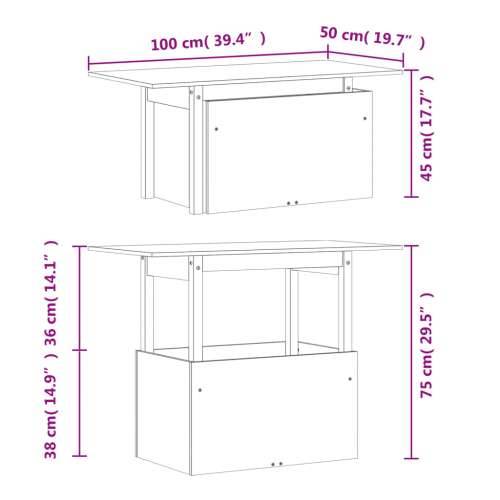 Vrtni stol 100 x 50 x 75 cm od masivne borovine - Netretirana borovina 1 Vrtni stol Cijena