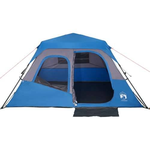 Šator za kampiranje za 6 osoba plavi vodootporni Cijena