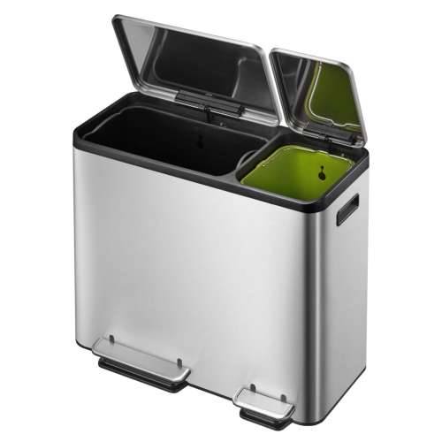 EKO kanta s papučicom “EcoCasa” 30 + 15 L mat srebrna - 30 + 15 l Cijena