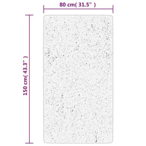 Čupavi tepih PAMPLONA s visokim vlaknima moderni sivi 80x150 cm - Siva 80 x 150 cm Cijena