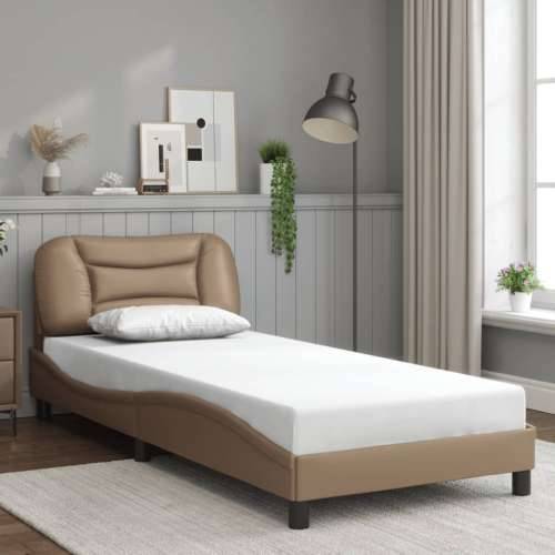 Okvir kreveta s LED svjetlima cappuccino 80x200 cm umjetna koža - Boja cappuccina 80 x 200 cm Cijena