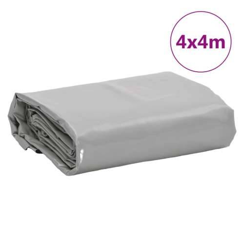 Cerada siva 4 x 4 m 650 g/m² - Siva 4 x 4 m 1 without eyelets Cijena