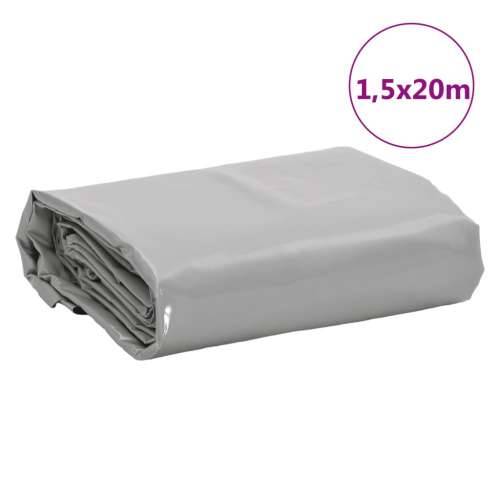 Cerada siva 1,5 x 20 m 650 g/m² - Siva 1.5 x 20 m 1 without eyelets Cijena