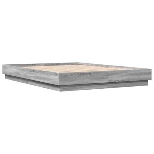 Okvir za krevet boja hrasta 120 x 200 cm od konstruiranog drva - Sivi hrast sonoma 120 x 200 cm Cijena
