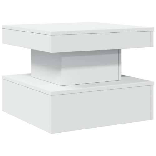 Stolić za kavu s LED svjetlima bijeli 50 x 50 x 40 cm - Bijela 1 50 cm Cijena