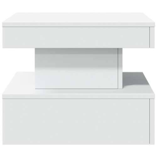 Stolić za kavu s LED svjetlima bijeli 50 x 50 x 40 cm - Bijela 1 50 cm Cijena