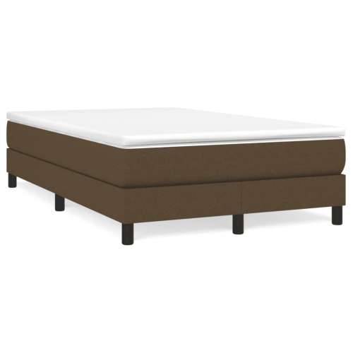 Krevet box spring s madracem tamnosmeđi 120 x 190 cm od tkanine - Tamno smeđa 120 x 190 cm 25 cm Cijena