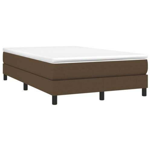 Krevet box spring s madracem tamnosmeđi 120 x 190 cm od tkanine - Tamno smeđa 120 x 190 cm 25 cm Cijena