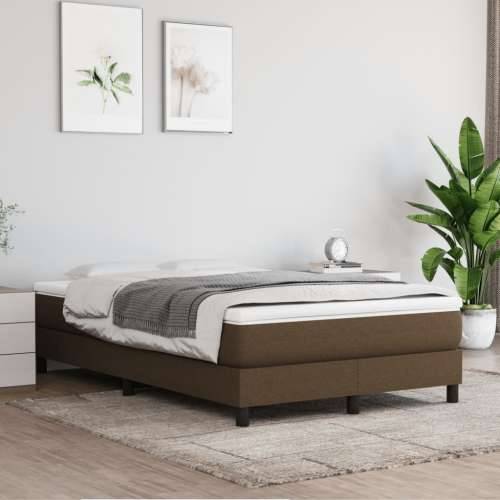 Krevet box spring s madracem tamnosmeđi 120 x 190 cm od tkanine - Tamno smeđa 120 x 190 cm 25 cm Cijena
