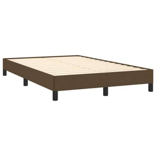 Krevet box spring s madracem tamnosmeđi 120 x 190 cm od tkanine - Tamno smeđa 120 x 190 cm 25 cm Cijena