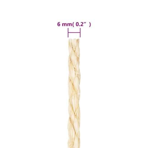 Uže od 100 % sisala 6 mm 25 m - 1 25 m 6 mm Cijena