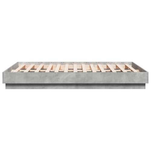 Okvir kreveta boja betona 140x190 cm od konstruiranog drva - Beton siva 140 x 190 cm Cijena