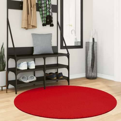 Tepih OVIEDO kratkih vlakana crveni Ø 120 cm - Crvena Ø 120 cm Cijena