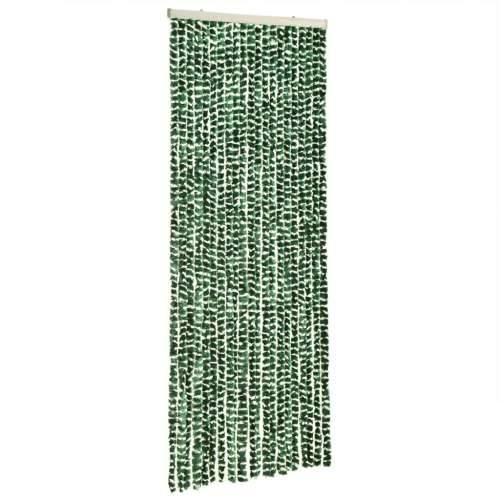 Zastor protiv muha zelena i bijela 90 x 200 cm od šenila Cijena