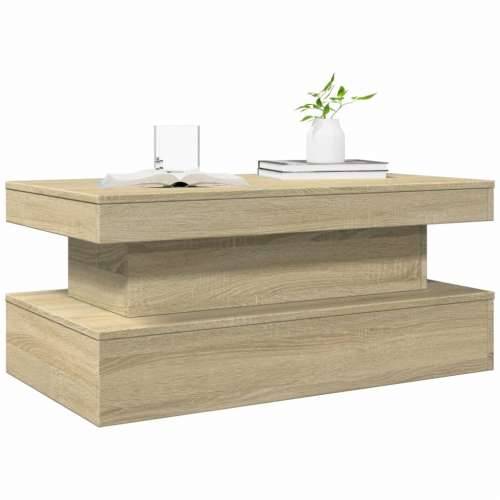 Stolić za kavu s LED svjetlima boja hrasta 90 x 50 x 40 cm - sonoma hrast 1 90 cm Cijena