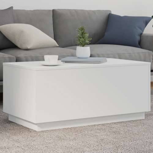 Stolić za kavu s LED svjetlima bijeli 90 x 50 x 40 cm - Bijela 1 90 cm Cijena